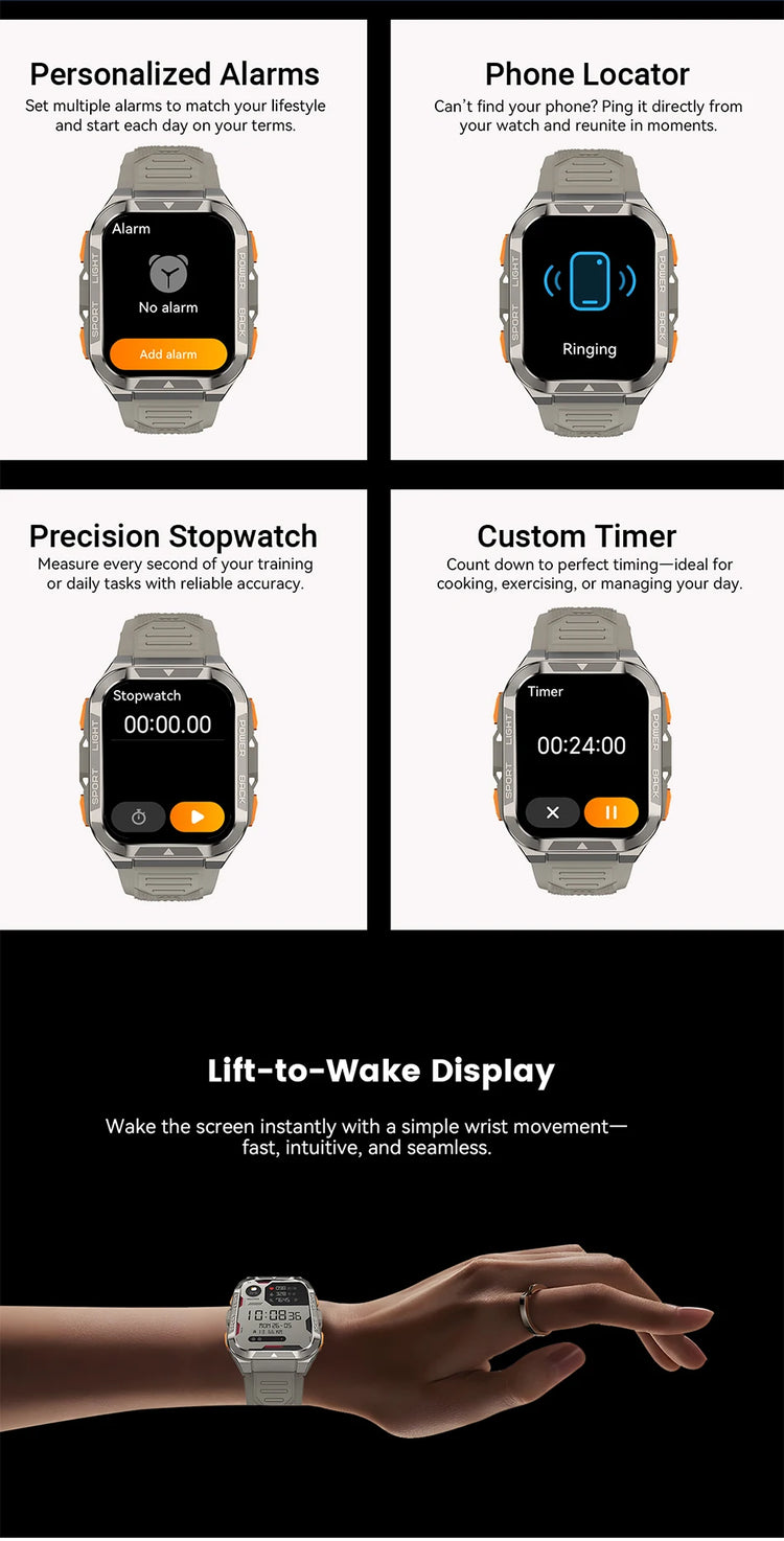 Blackview W80 PRO Smart Watch - ElectronAge