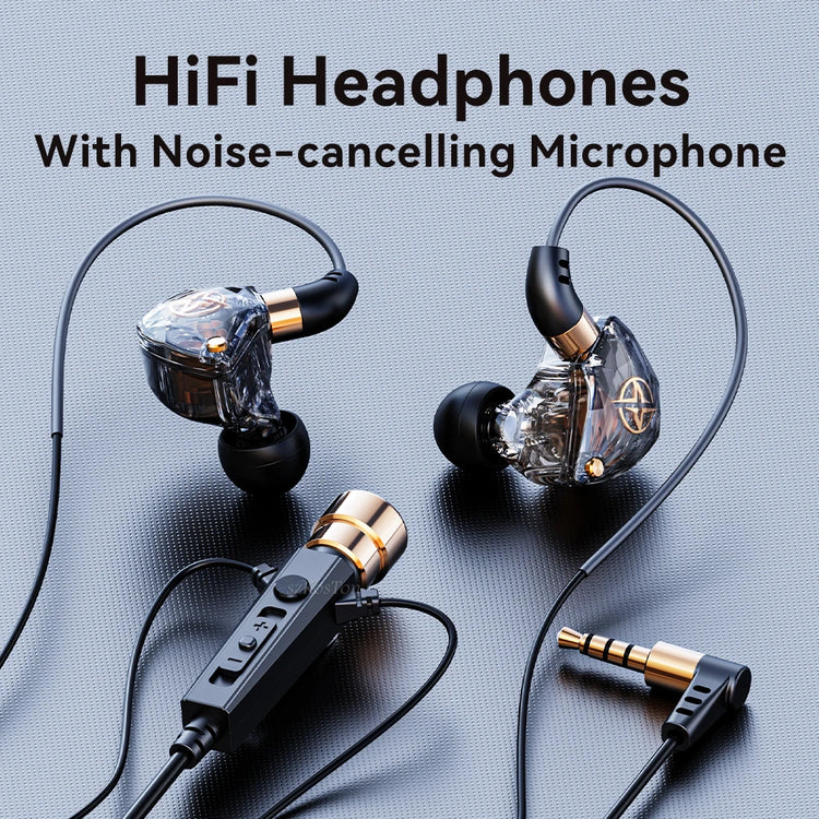 SZKOSTON Wired HiFi Headphones with Mini Condenser Microphone - ElectronAge