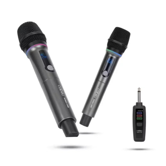 Professional Wireless Microphone Microphone Support For Pc, Rgb, Uhf Dual Wireless, Karaoke, Coibeu