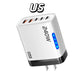 240W 5 In 1 Gan Desktop Charger 3PD 2 USB Fast Charging EU/US Charger Display Light For Iphone Samsung Xiaomi Huawei New