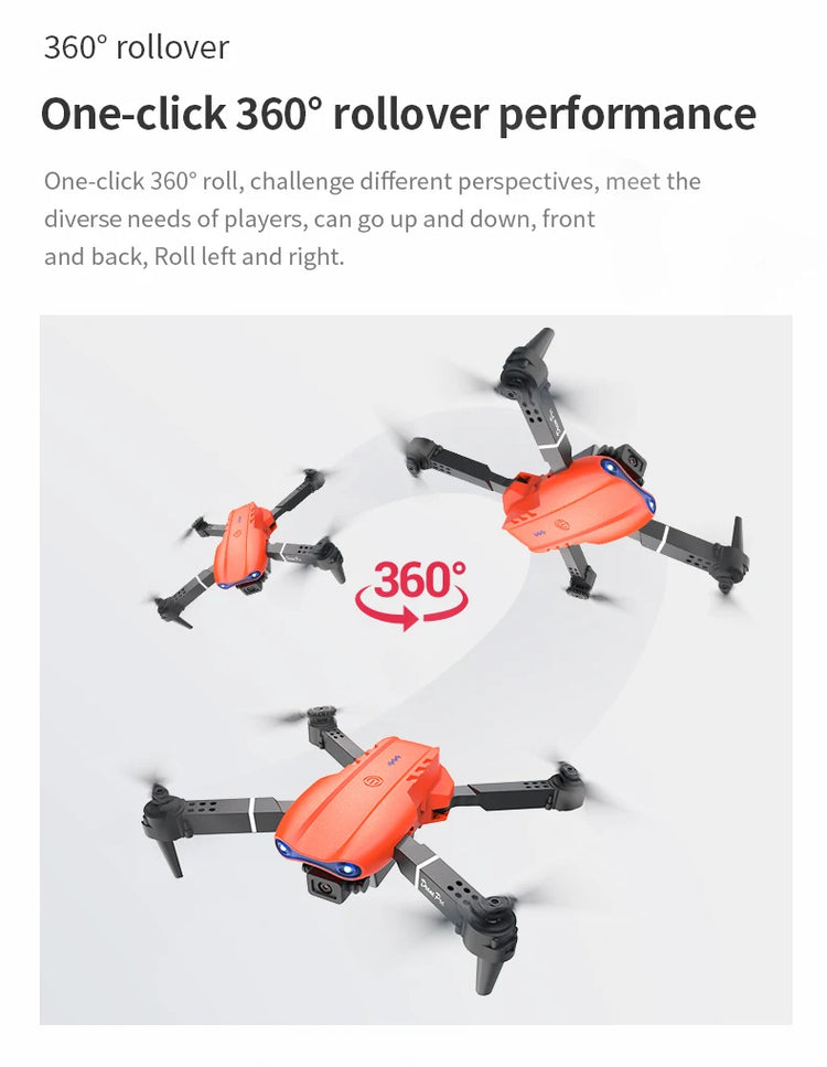 E99 PRO Drone with Flash Professional HD Dual Camera - ElectronAge