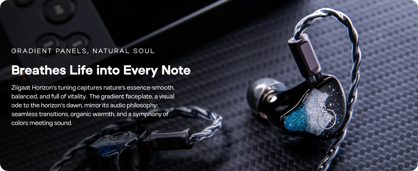 ZiiGaat Horizon Tribrid IEM Earphones - ElectronAge
