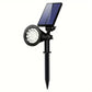 2PC Solar landscape spotlight Solar garden spotlight For Outside intelligent light control lP44 Waterproof solarpanels