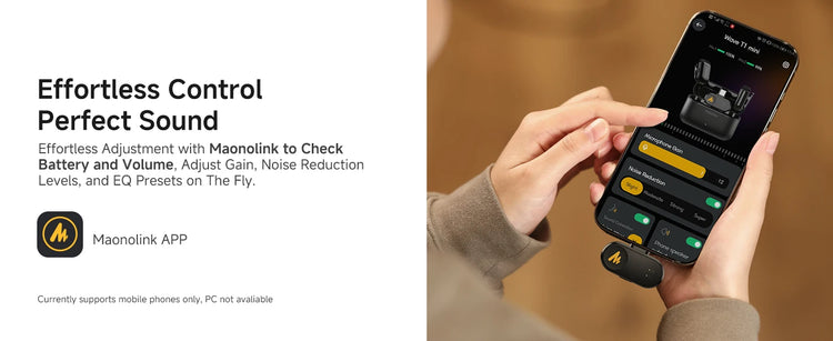maono T1mini Wireless Lapel Microphone for Phone-Noise Cancellation - ElectronAge