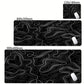 Admisitr XXL Desk Mat Black And White Strata Liquid Mousepad - ElectronAge