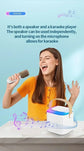Mini Karaoke Machine LED Portable Bluetooth Speaker - ElectronAge