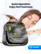 4Inch USB Mini Portable Fan for Camping,3 Speeds Quiet Desk Table Personal Fan,360°Adjustment Standing Fans for Room Home