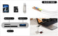 5-in-1 USB 3.0 Type-C SD TF CF Card Reader for iPhone 14 15 16 iPad MacBook Android Huawei Laptop OTG Adapter No APP Requires