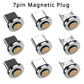 5PCS 7PIN Magnetic Cable Plug Round Fast Charging Adapter Tips for IPhone Samsung Huawei Xiaomi Red Mi OPPO Magnet Charger 2028