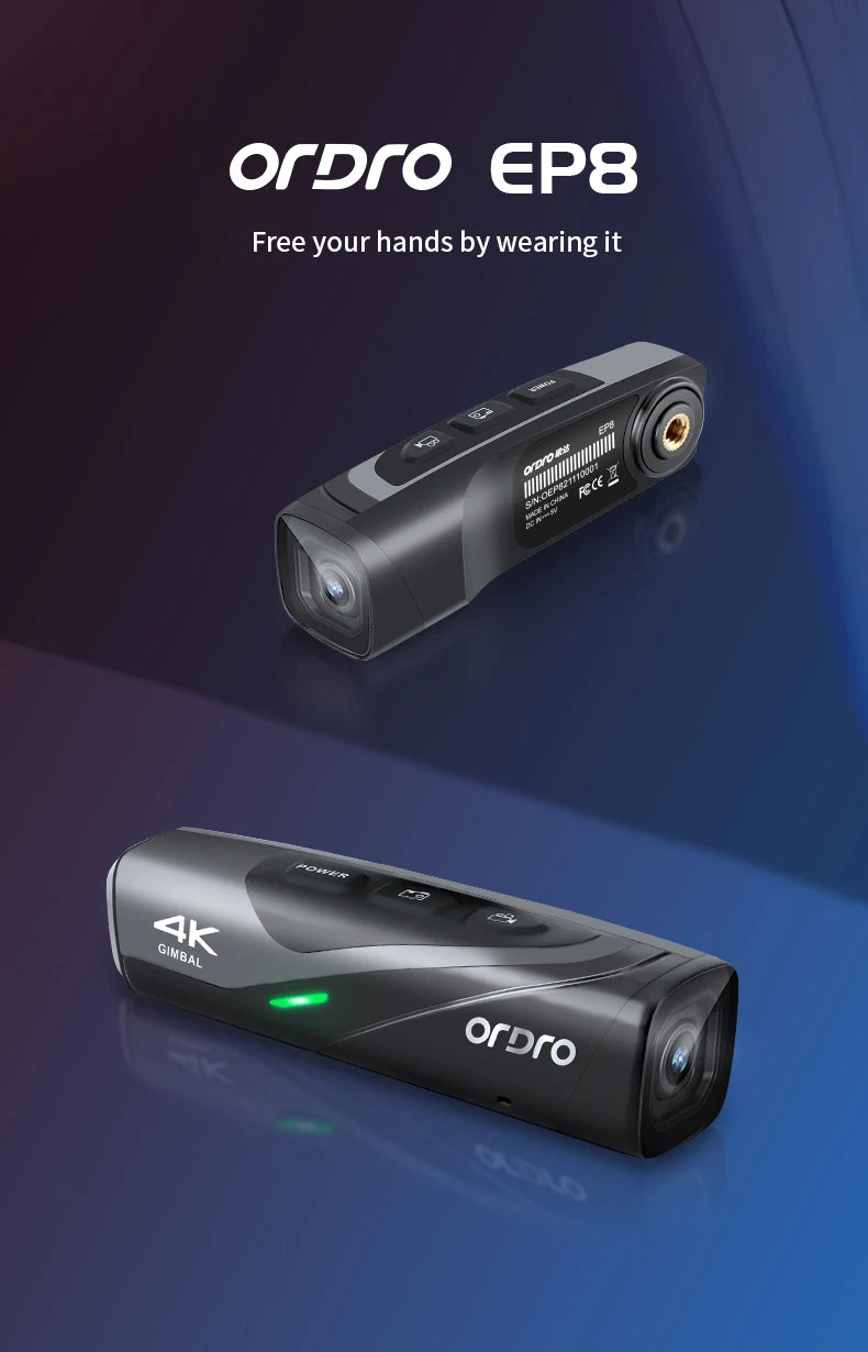 ORDRO EP8 4K 60FPS Head-Wearable Video Camera - ElectronAge