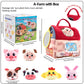 Soft Plush Baby Tissue Box Toys Animals Farm with Sound Montessori Toys Early Education Sensory Toy Boy Girl Infant Newborn Gift