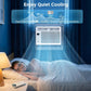 6,000 BTU Window Air Conditioner Cools 250sq.ft, Quiet AC Unit with Remote - ElectronAge