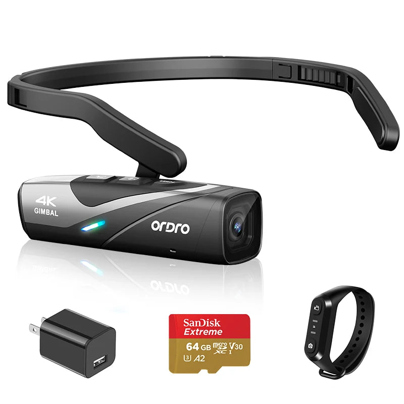 ORDRO EP8 4K 60FPS Head-Wearable Video Camera - ElectronAge