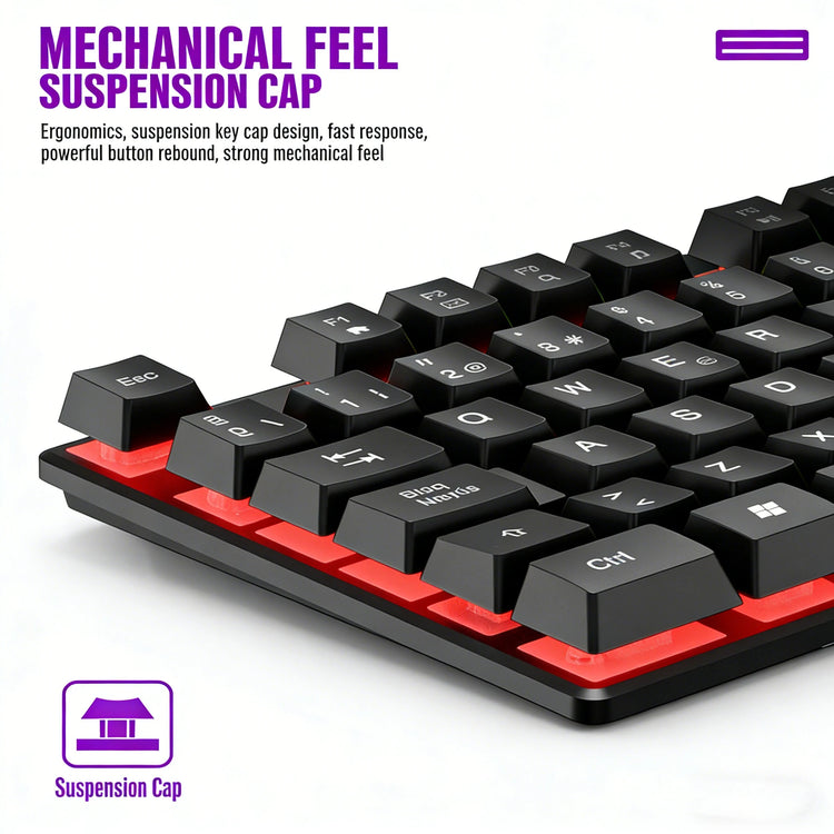 FUYUMY Mechanical feel Gaming Keyboard - ElectronAge