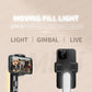 Q09 Selfie Stick Mini Tripod Handheld Stabilizer With Three-Color Fill Light 360°Rotating Aluminium Alloy Rod for Smartphones