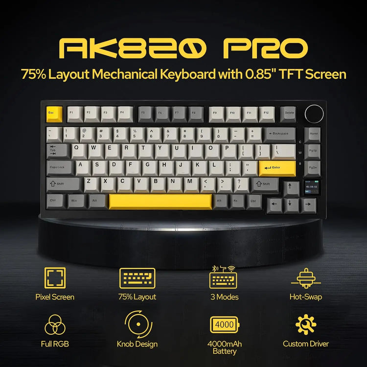 Ajazz AK820/AK820Pro Gaming Mechanical Keyboard - ElectronAge