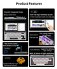 12.3 Inch HD IPS Panel Portable Gaming Monitor 1920*720 USB Interface 90° Foldability Touch Screen Keyboard High Resolution
