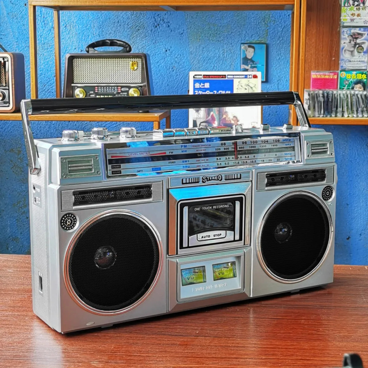 QIQIZHU Retro retro cassette player Bluetooth speaker - ElectronAge
