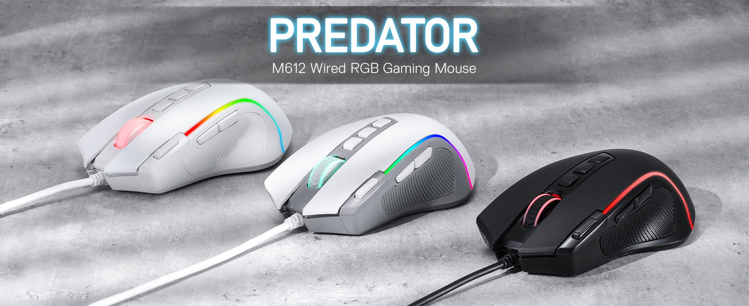 Redragon M612 RGB 8000 DPI Gamer Mouse - ElectronAge