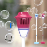 Automatic Handheld Bubble Machine for Kids, Bubble Maker Spring Summer Toys with Lights, Outdoor Rechargeable Blower Best Easter Gift for Children - ElectronAge