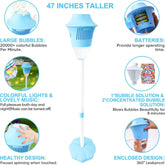 Automatic Handheld Bubble Machine for Kids, Bubble Maker Spring Summer Toys with Lights, Outdoor Rechargeable Blower Best Easter Gift for Children - ElectronAge