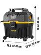 SucceBuy Portable Wet and Dry Vacuum Cleaner 15L For Car & Home Appliance 1200W Power Strong Suction Vacuum Cleaner & Air Blower